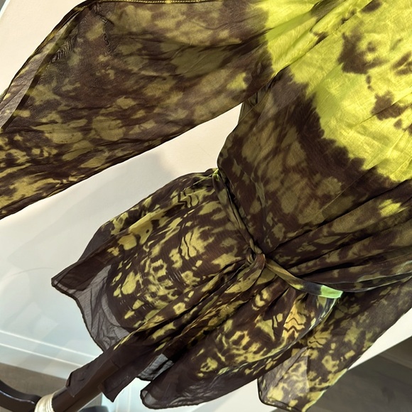 ⭐️ 2 for $10 OR $7 each ⭐️ Max Azria Moss Combo Tunic * slit arms * Tie * US XS - Picture 2 of 6